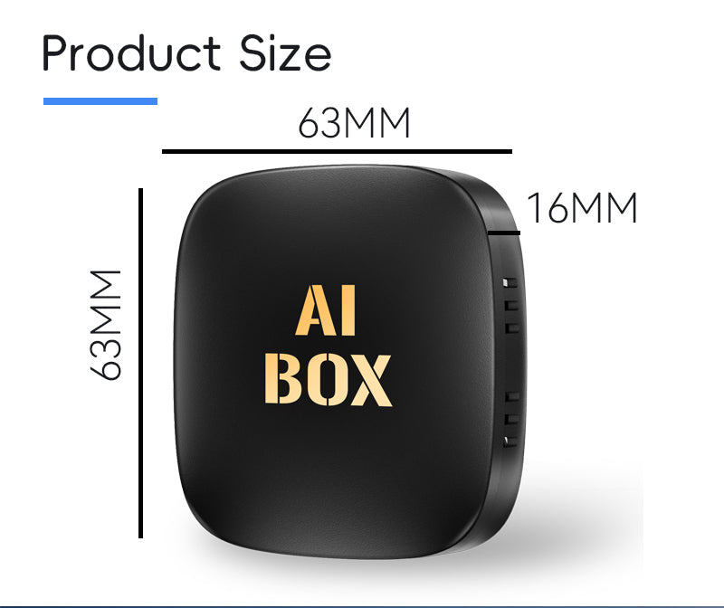 Wireless Android 13 CarPlay Adapter – AI Box with Netflix, YouTube & Android Auto (Plug & Play)