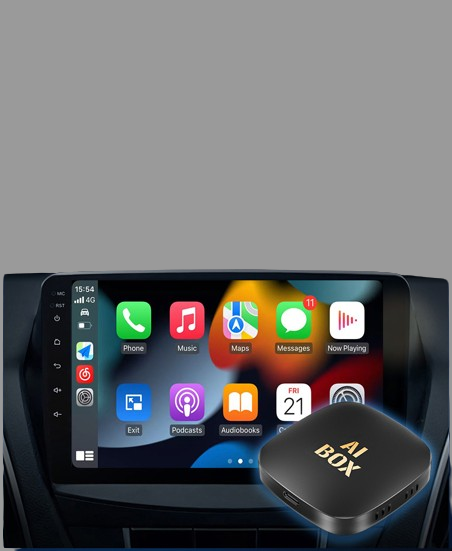Wireless Android 13 CarPlay Adapter – AI Box with Netflix, YouTube & Android Auto (Plug & Play)
